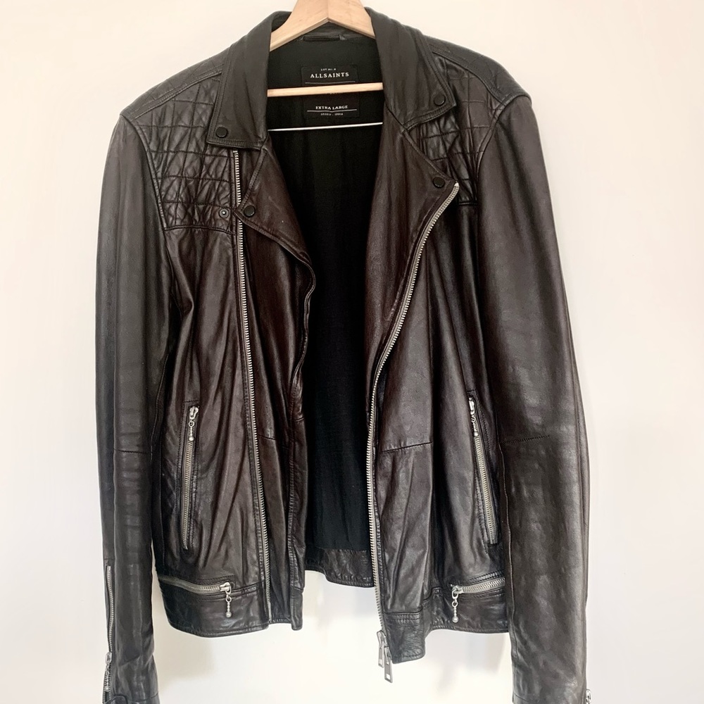 All Saints Conroy Leather Jacket